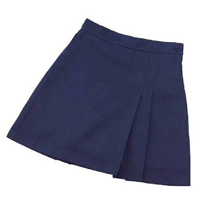 2653 PLEATED FRONT & BACK ADJUSTABLE WAIST SKORT
