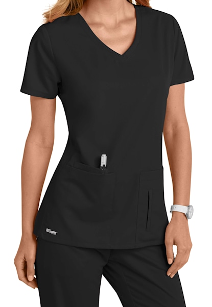 4 Pocket V-Neck Top