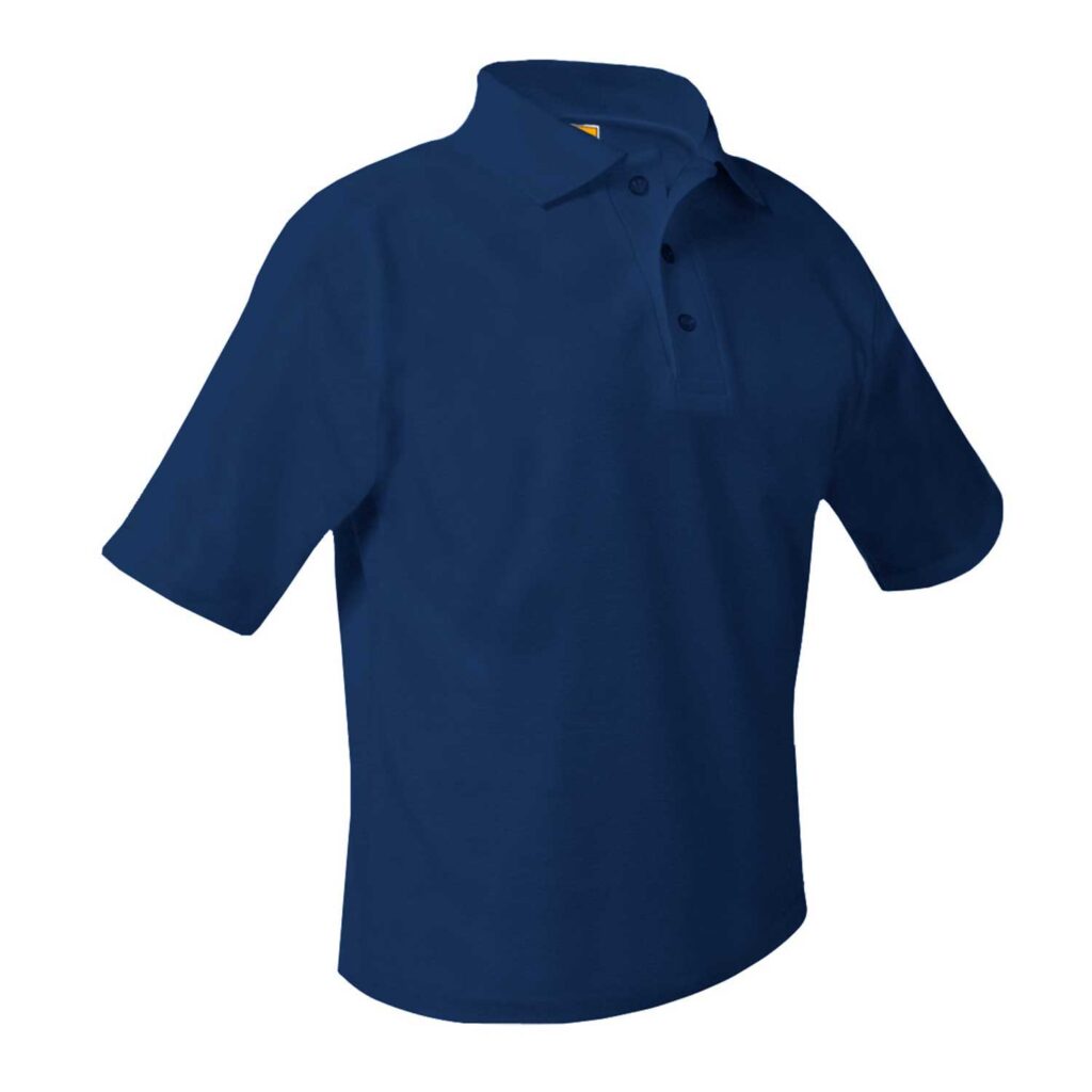 IHM Adult Navy Short Sleeve open Bottom Golf Shirt