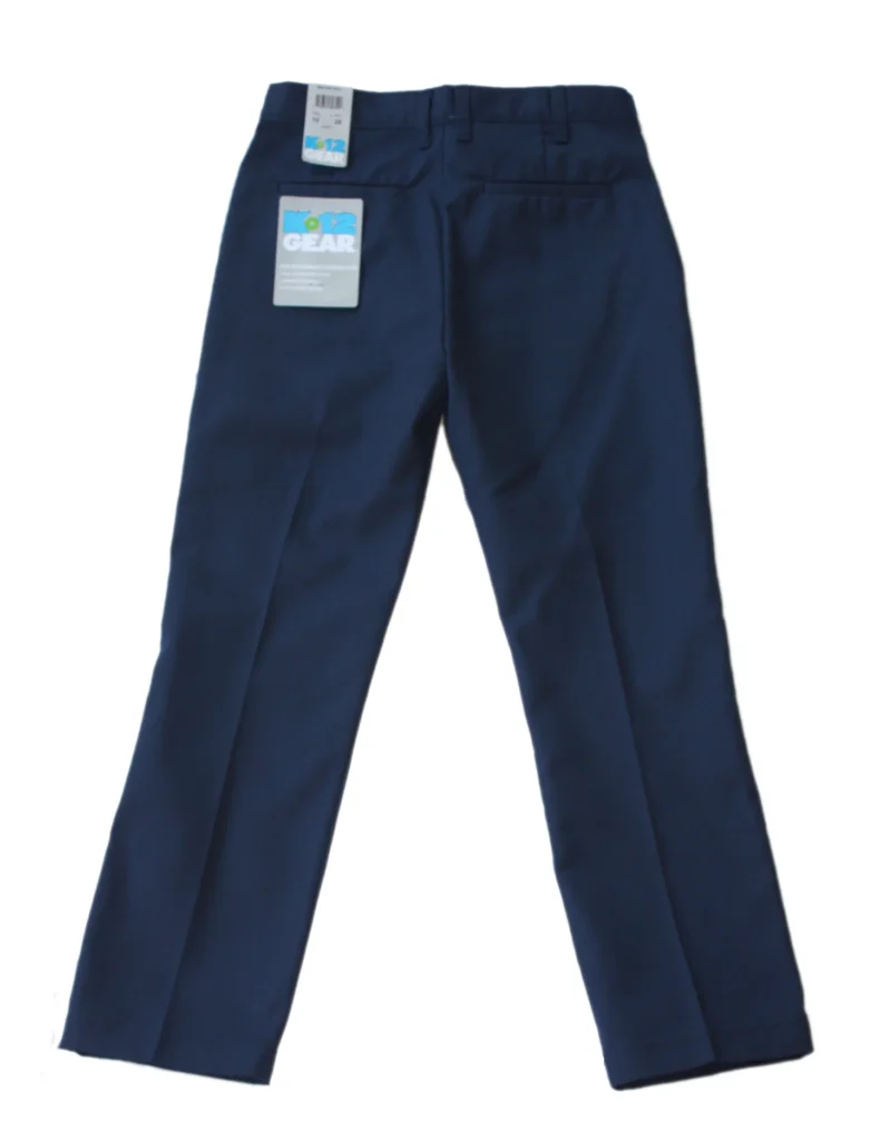 K12 Navy Flat Front School Pants