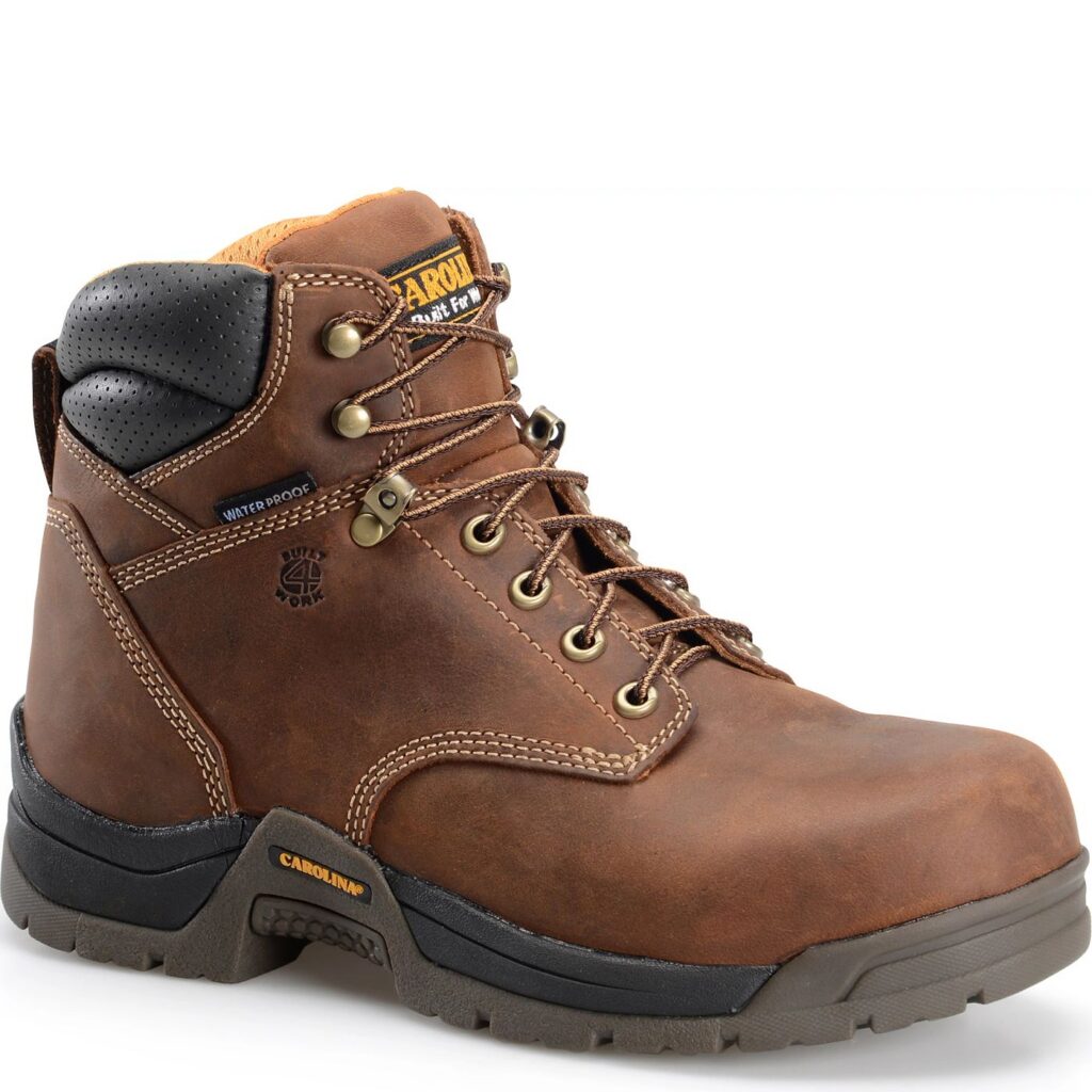 Carolina BRUNO 6" WATERPROOF BROAD TOE WORK BOOT